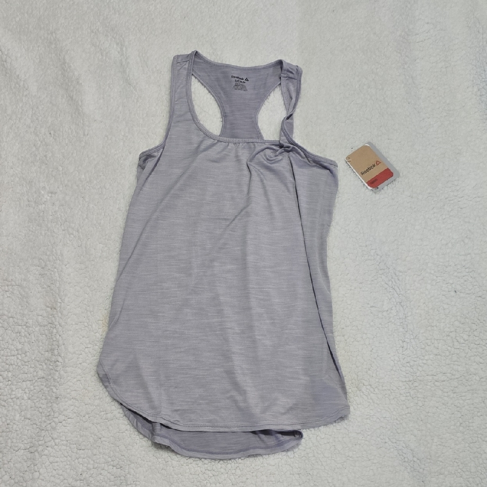 Reebok Gray Tank Top with Racerback Design